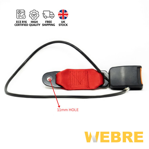 Webbed seat belt buckle - webbed,