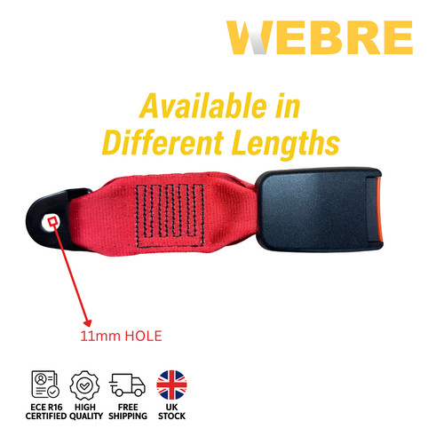 Universal webbed seat belt - webbed,