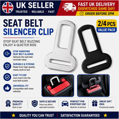 Car seat belt clip - car, buckle