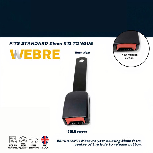 185mm seat belt - 185mm,