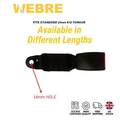 Webbed seat belt - webbed, buckle